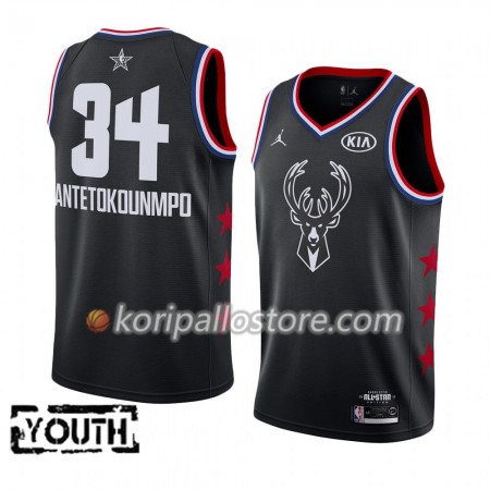 Milwaukee Bucks Giannis Antetokounmpo 34 2019 All Star Jordan Brand Musta Lasten Pelipaidat Swingman